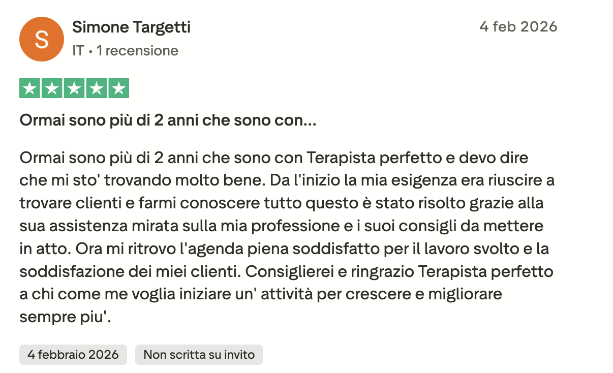 Recensione Trustpilot Simone Targetti